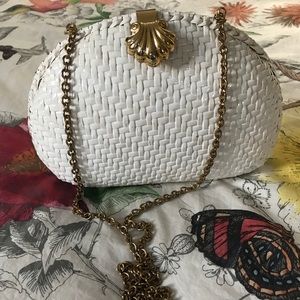 SUMMER trend: GOLD CHAIN EVENING BAG. VINTAGE!
